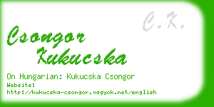 csongor kukucska business card